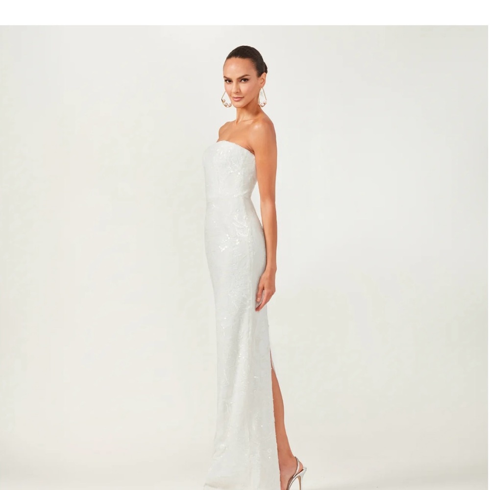 Helsi Serena Elegant White Strapless Dress
